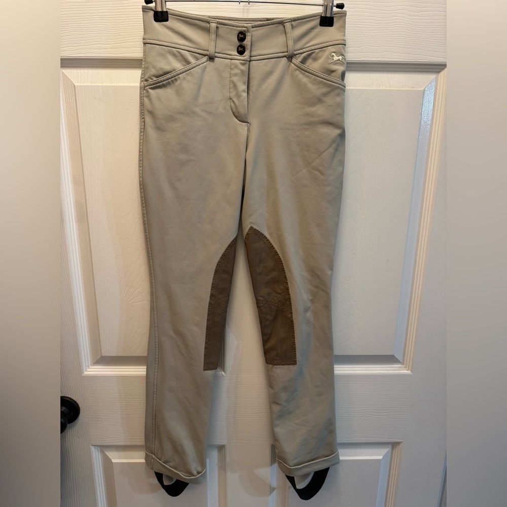 RJ Classics Girls Collette Jods size 14R. Hunter tan. Show quality condition.